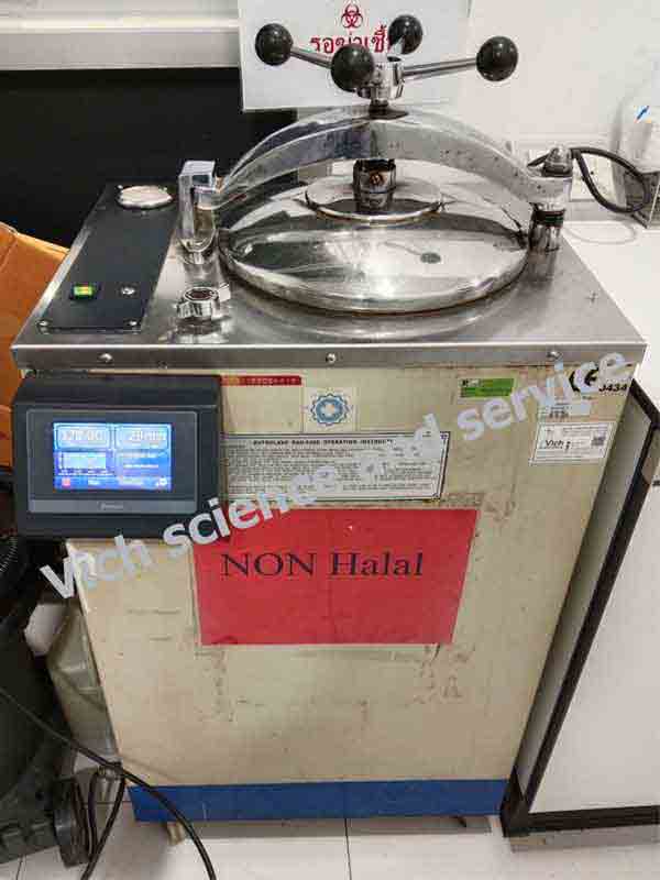 ผลงานเปลี่ยนบอร์ด Control เป็นจอ Touchscreen เครื่องนึ่งฆ่าเชื้อ Autoclave RAU-530D