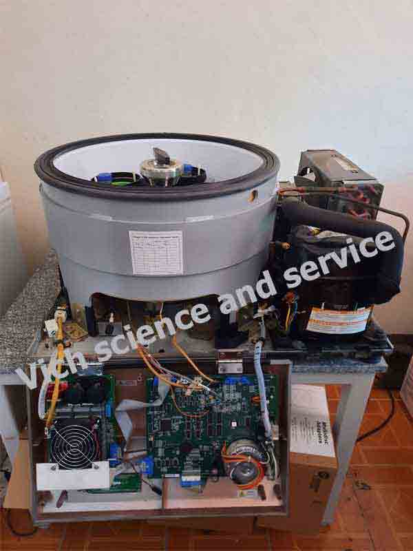 ผลงานซ่อมเปลี่ยน Compressor เครื่องปั่นเหวี่ยงตกตะกอน Centrifuge ยี่ห้อ Beckman