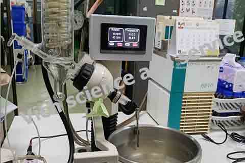 ผลงานซ่อมโมดิฟายบอร์ด Touchscreen เครื่องกลั่นระเหยสารแบบหมุน Rotary evapurator ยี่ห้อ Buchi