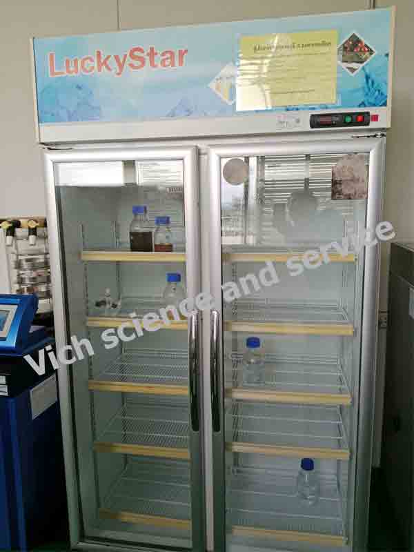 ผลงานซ่อมเปลี่ยนยางขอบประตู และพัดลมคอล์ยร้อน ตู้แช่เวชภัณฑ์ 4 องศา Refrigerator LuckyStar โดยวิศวกร Vich Science