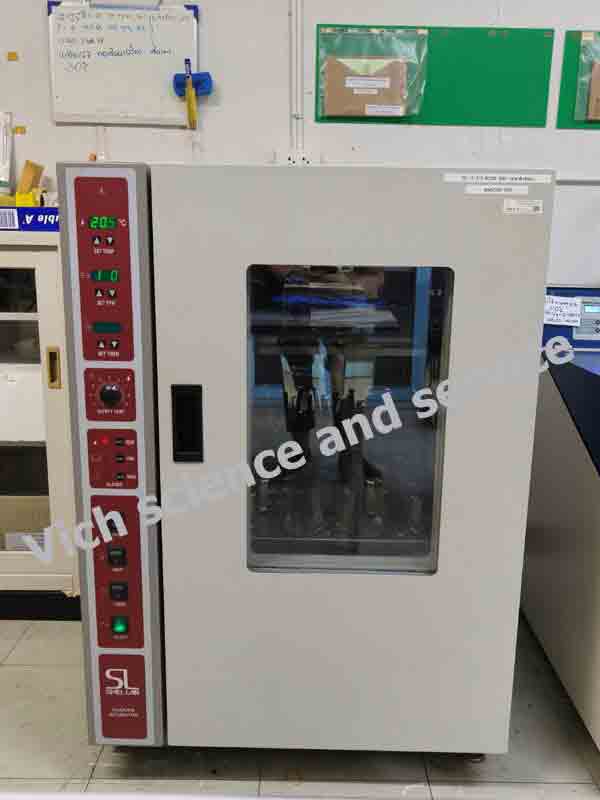 ผลงานซ่อมเปลี่ยน Compressor เครื่องเขย่าสารละลายแบบควบคุมอุณหภูมิ Shaking Incubator ยี่ห้อ SHEL LAB